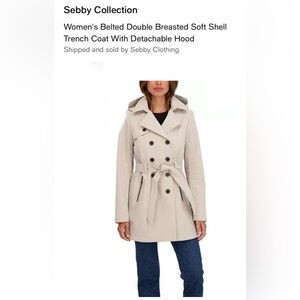 Shebby Collection Women's Cream Waterproof Trench Coat 🧥